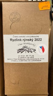 Ryzlink rýnský 3l polosuché z Velkých Žernosek